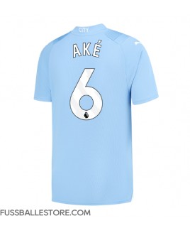 Günstige Manchester City Nathan Ake #6 Heimtrikot 2023-24 Kurzarm